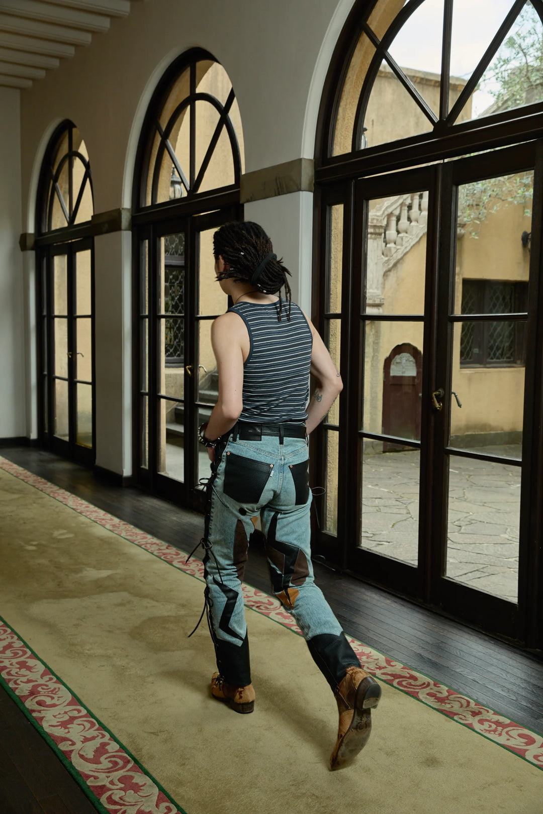 専用　極上漁師　723g 高さ20.8㎝　東Y7-0917⭐︎2Fトニヒル SUGARHILL(シュガーヒル)2025SSのSTRIPE TIGHT TANK TOP(DARK