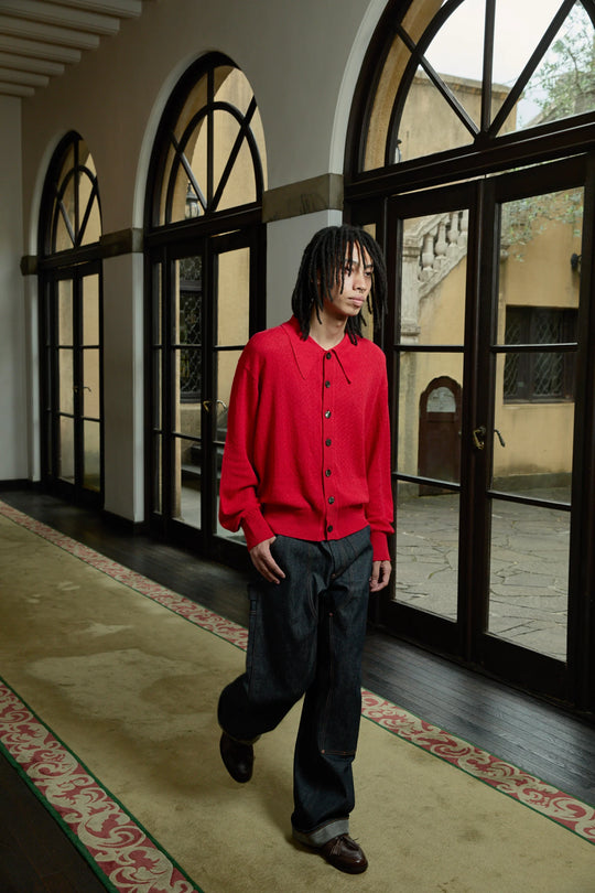 SUGARHILL(シュガーヒル)2025SSのGIMA BOUCLE KNIT SWEATER(RED