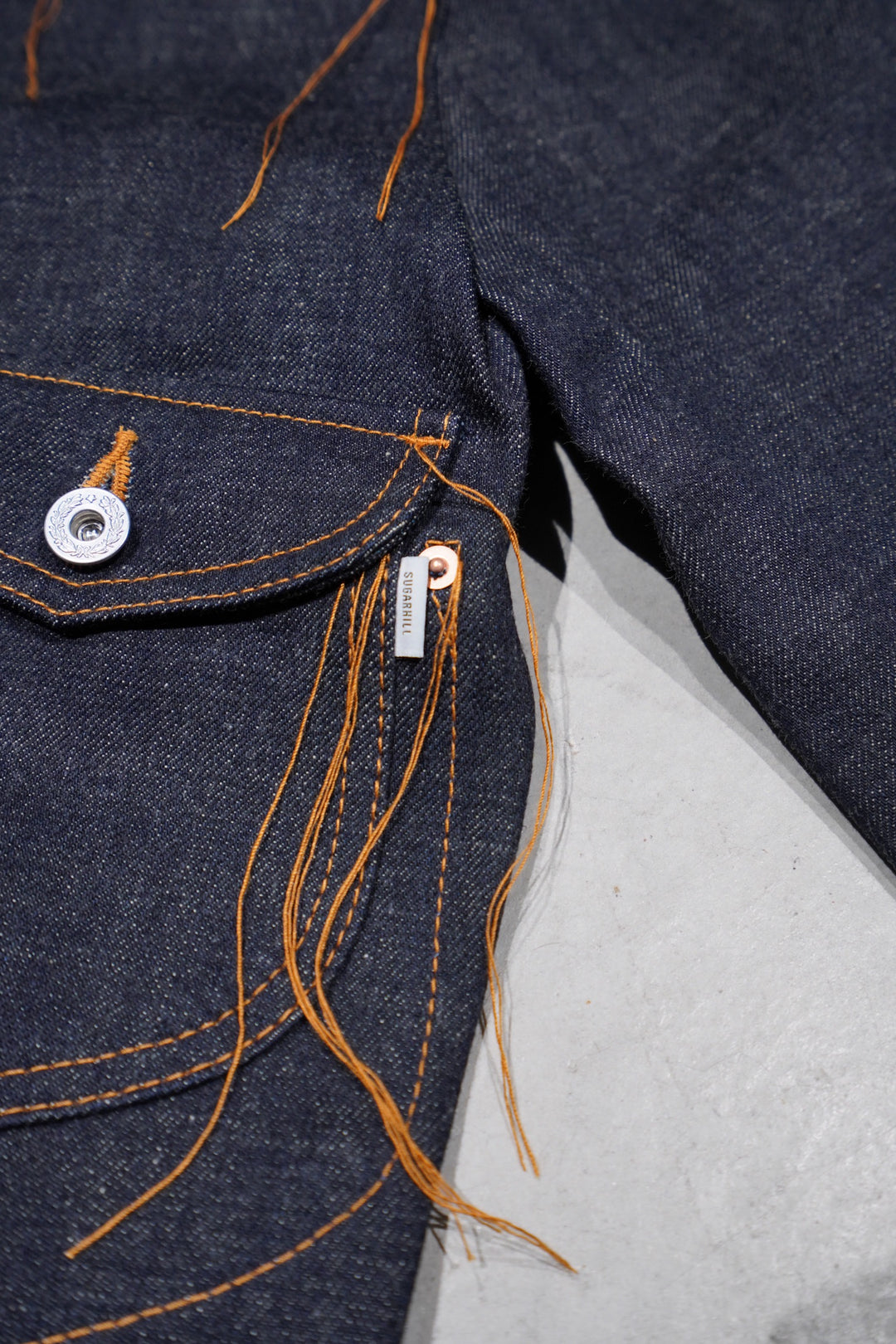 ジャケット・アウター SUGARHILL LOOSE THREAD DENIM JACKET SUGARHILL（シュガーヒル）のLOOSE THREAD DENIM JACKET(INDIGO
