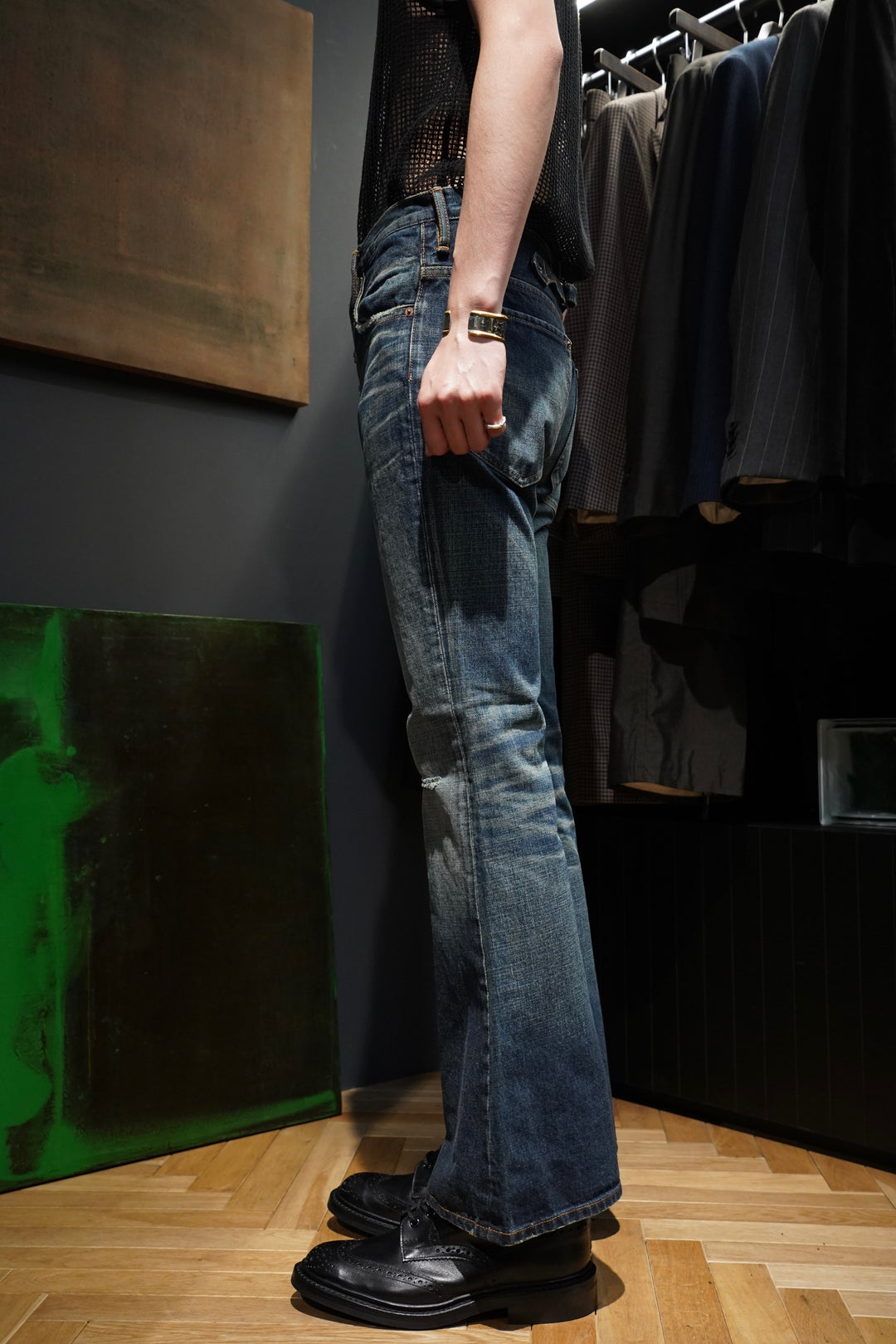 パンツ SUGARHILL MUSTY FADED BELL BOTTOM SUGARHILL(シュガーヒル)のMUSTY FADED BELL BOTTOM DENIM PANTS