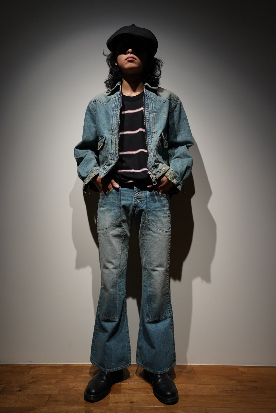 SUGARHILL(シュガーヒル) ZIP UP DAMAGED JACKET