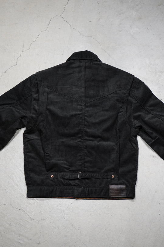 SUGARHILL(シュガーヒル)のCORDUROY DENIM JACKET(BLACK)(ジャケット