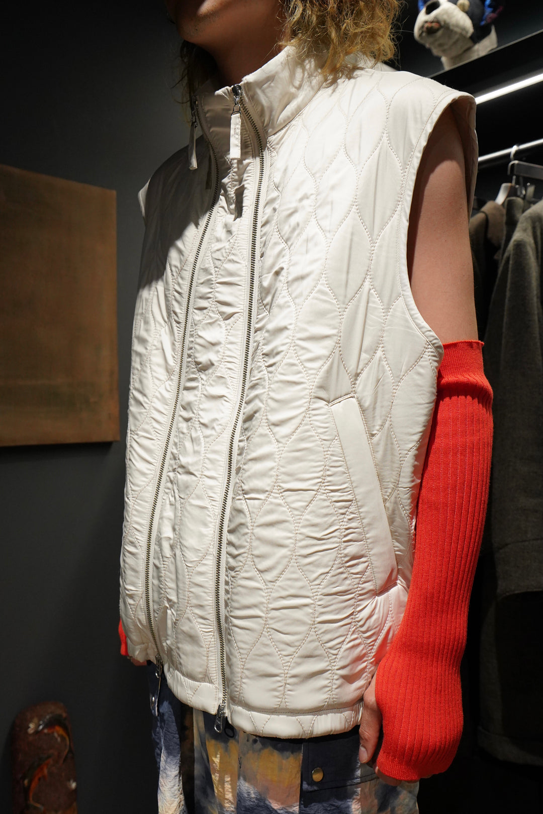 UJOH(ウジョー)のW Zip-up Vest(WHITE)(ベスト)の通販