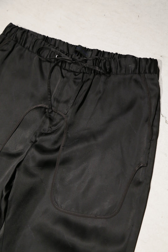 Nobuyuki Matsui レースパンツ Nobuyuki Matsui(ノブユキ マツイ)のLining Pants(BLACK)(パンツ