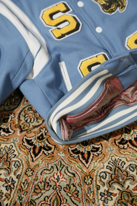 SUGARHILL（シュガーヒル）の EMBROIDARY TEDDY JACKET (BLUE