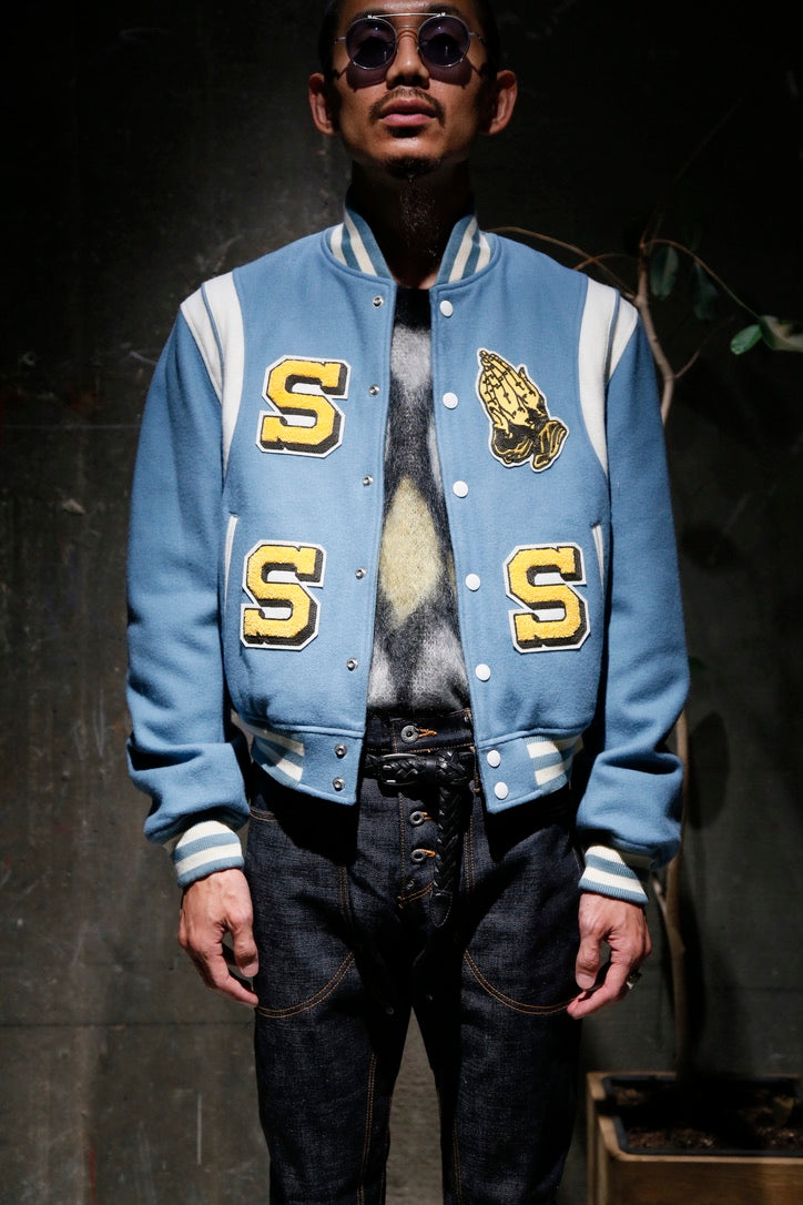 SUGARHILL（シュガーヒル）の EMBROIDARY TEDDY JACKET (BLUE)（ジャケット）の通販 | CEDARWOOD  オンラインショップ