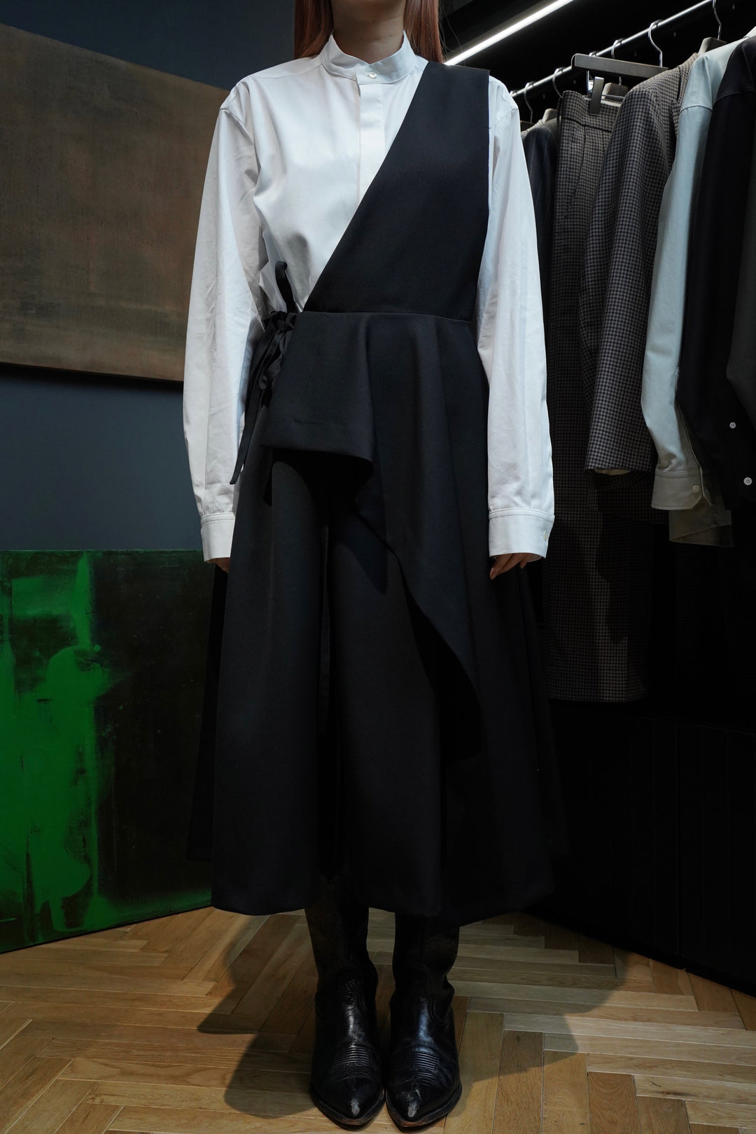 UJOH(ウジョー)のOne Shoulder SKT(Black)(スカート)の通販