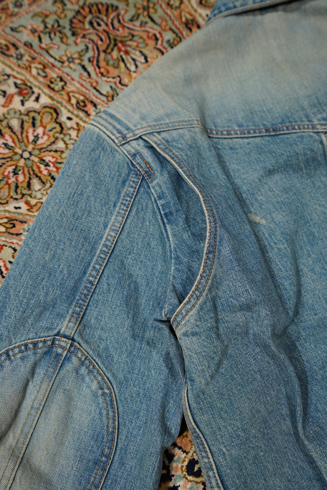 ジャケット・アウター sugarhill zip up damaged SUGARHILL(シュガーヒル)のZIP-UP DENIM DAMAGED JACKET(FADED INDIGO