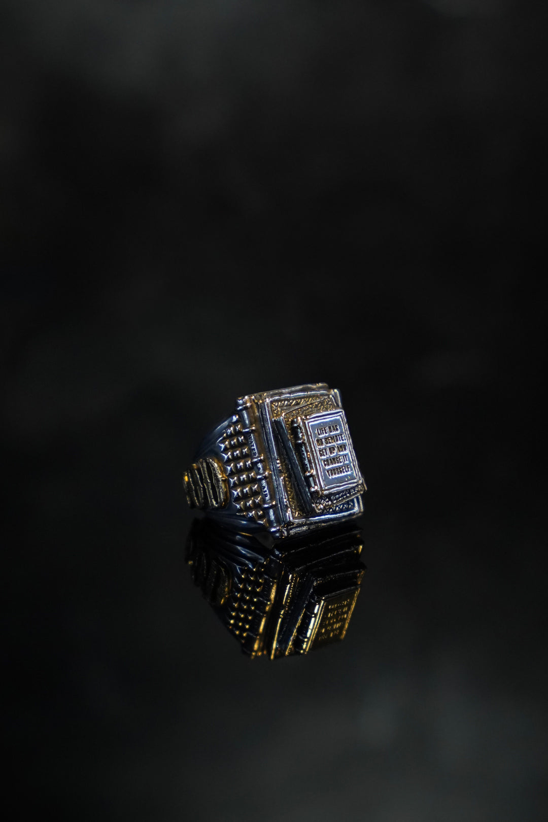 未使用NATURAL INSTINCT 925×k18 Journey Ring