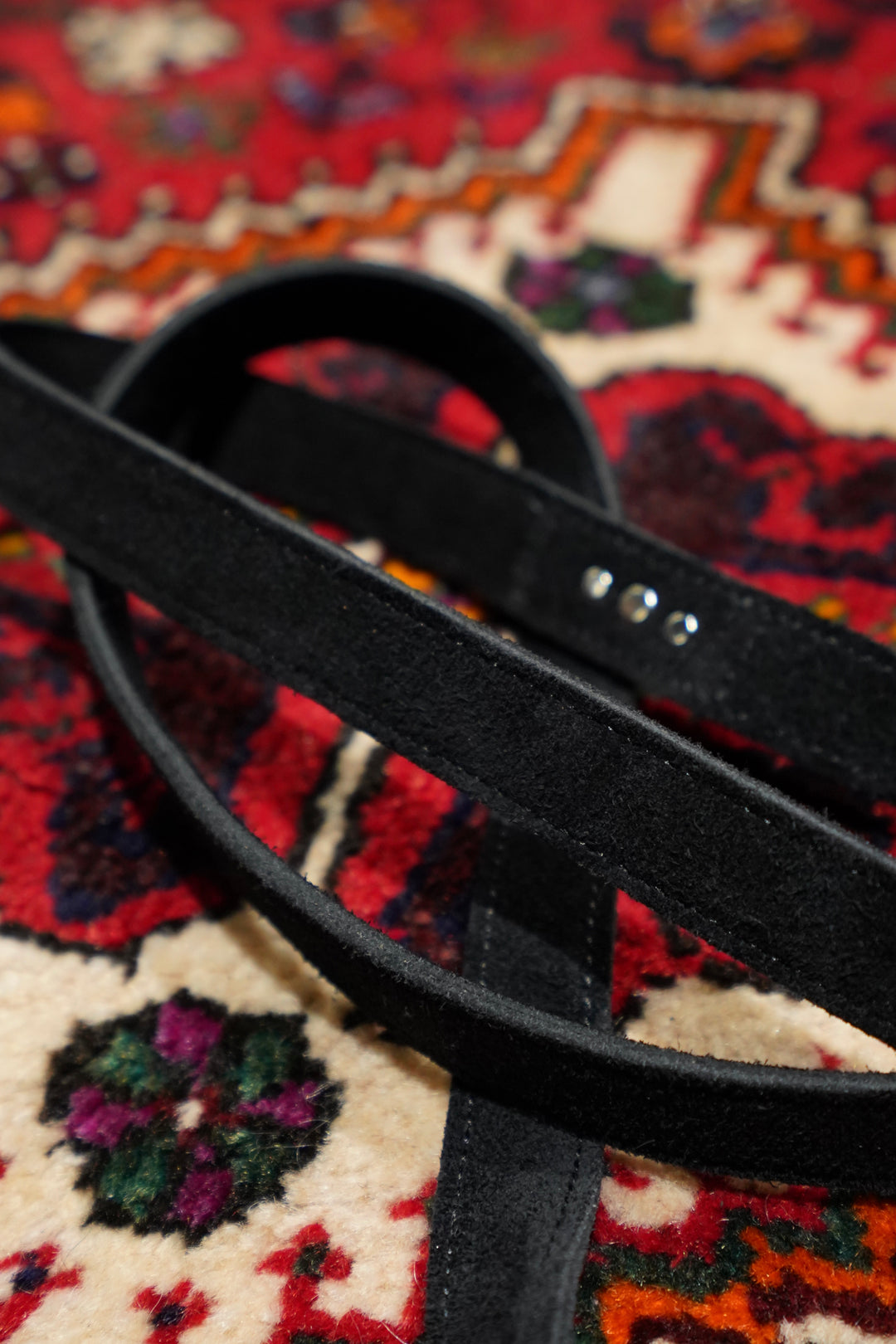 SUGARHILL(シュガーヒル)のSUEDE RIVETED BELT(BLACK)(ベルト)の