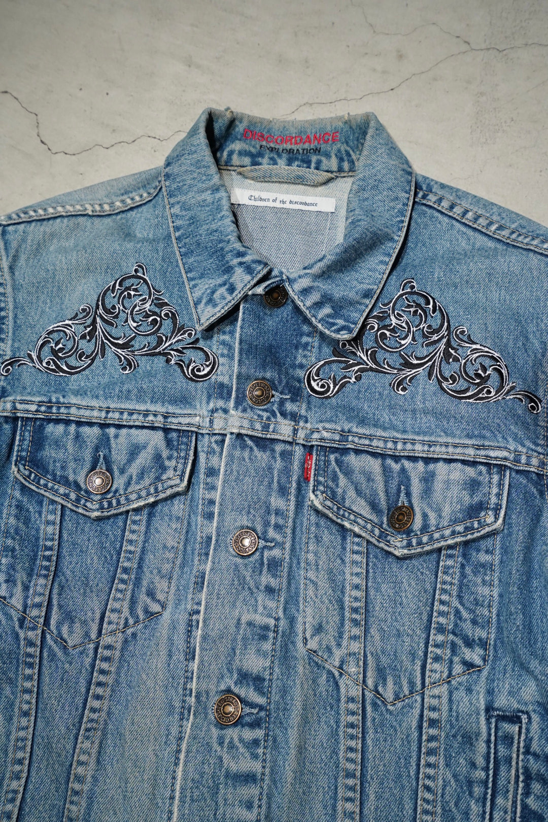 Children Of The Discordance デニムジャケット Children of the discordanceのEMBROIDERY DENIM JACKET D(BLUE