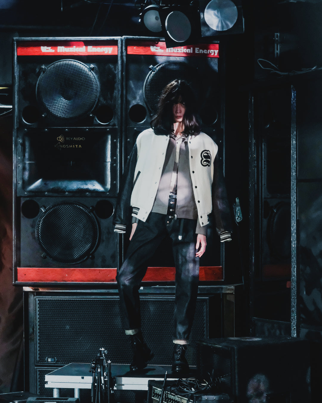 SUGARHILL（シュガーヒル）のGILL LEATHER STADIUM JACKET(CREAM WHITE