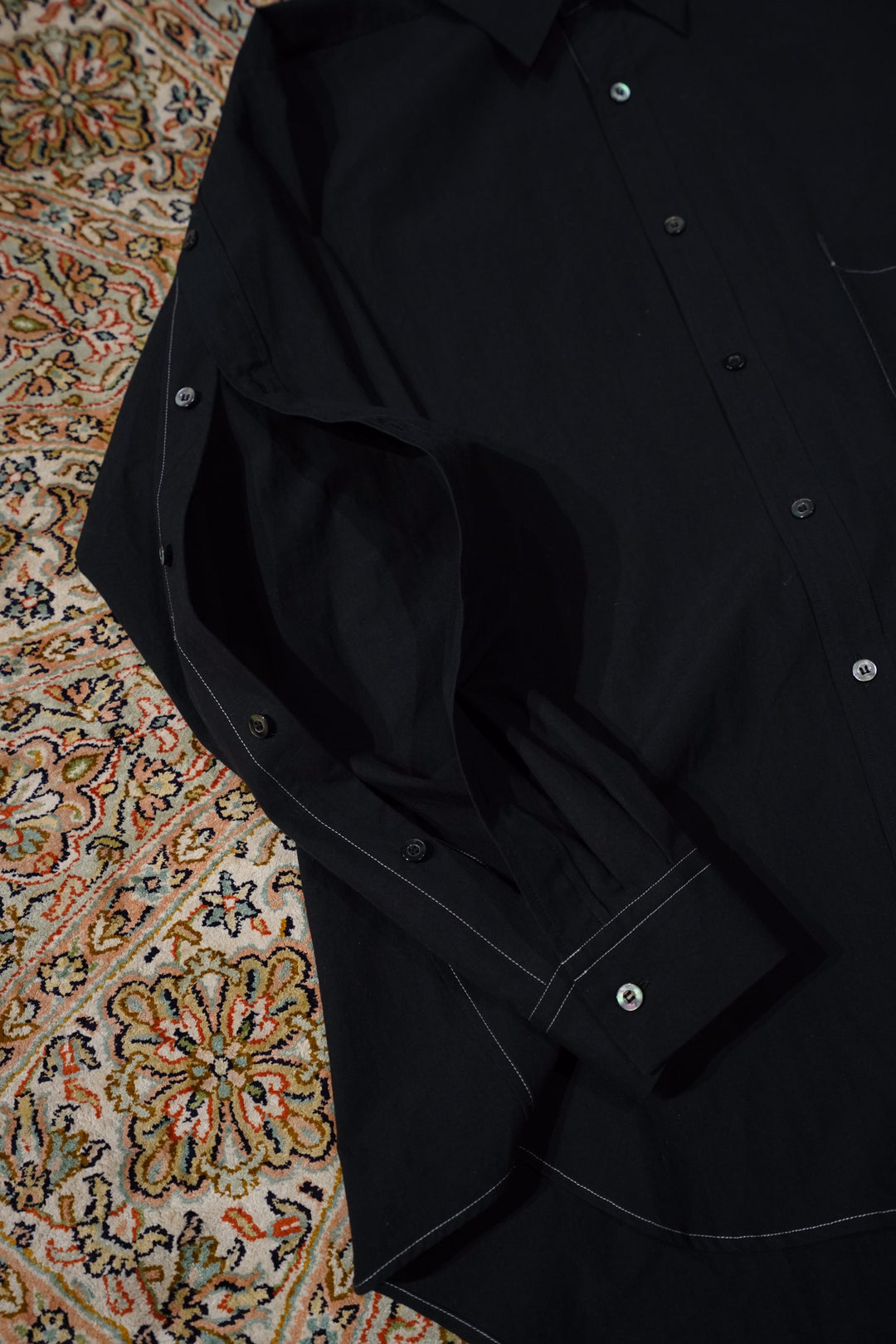 UJOH(ウジョー)のFull Open Shirts(BLACK)(シャツ)の通販