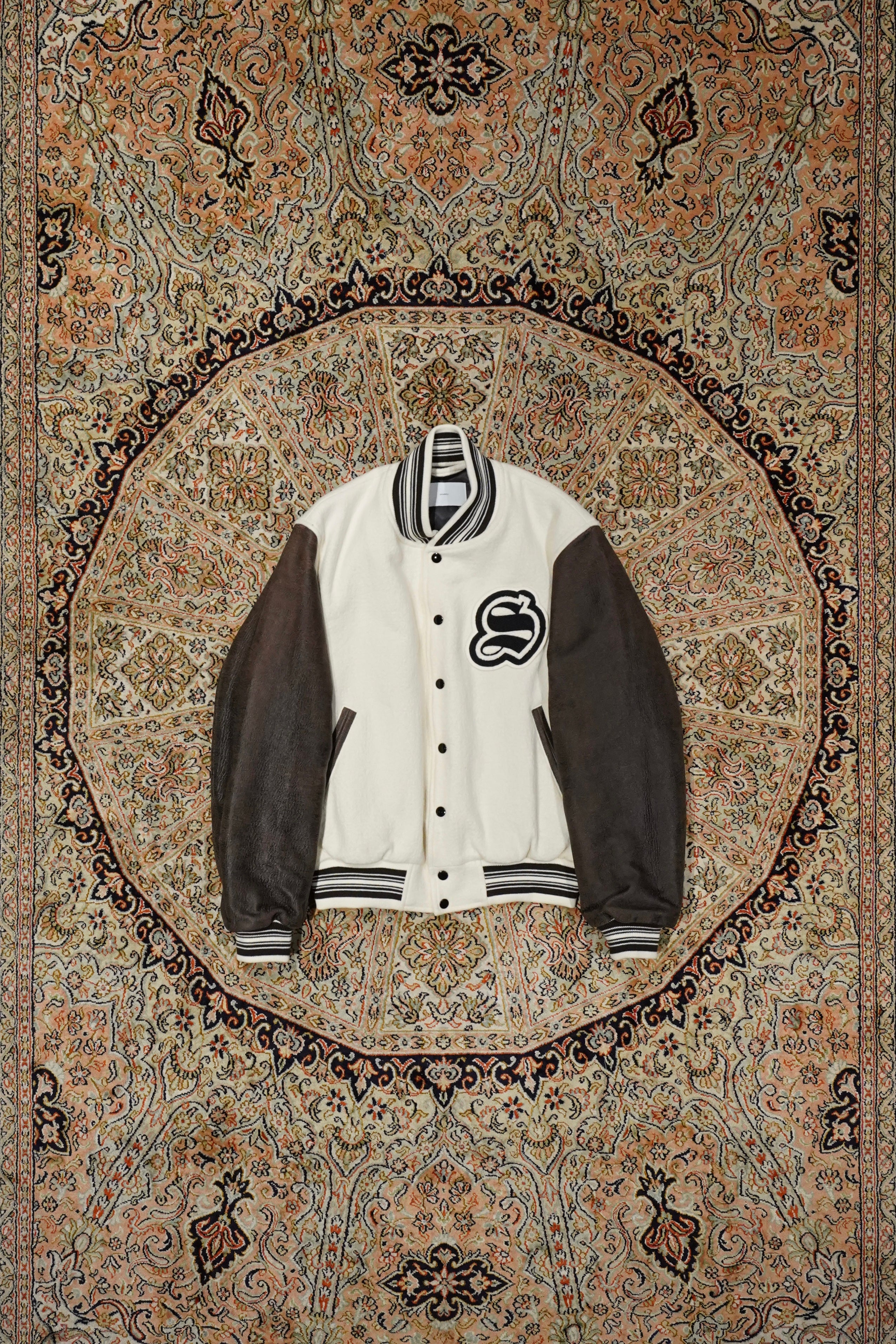 SUGARHILL（シュガーヒル）のGILL LEATHER STADIUM JACKET(CREAM