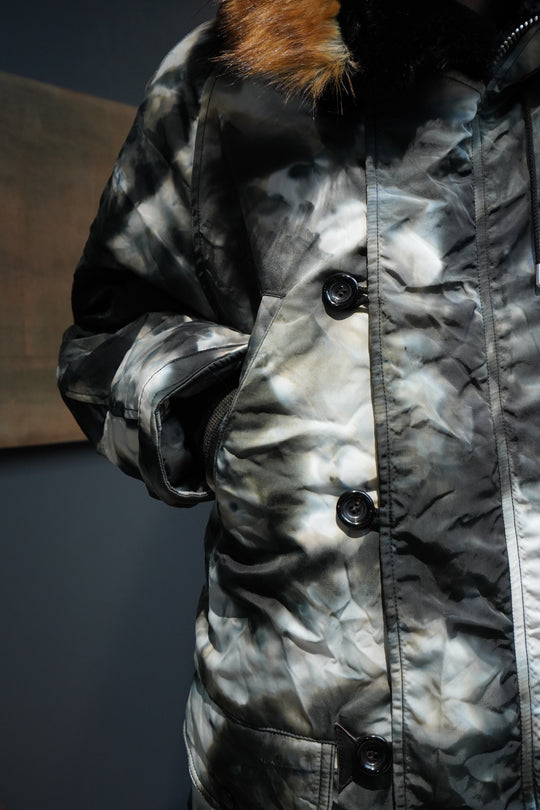 SUGARHILL（シュガーヒル）のPOUR CAMO N3-B(OLIVE BLACK)(コート)の