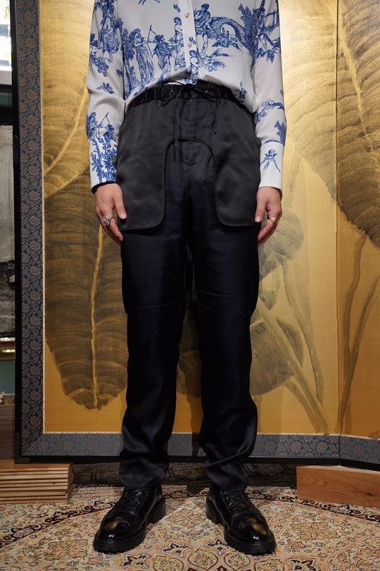 Nobuyuki Matsui(ノブユキ マツイ)のLining Pants(BLACK)(パンツ)の