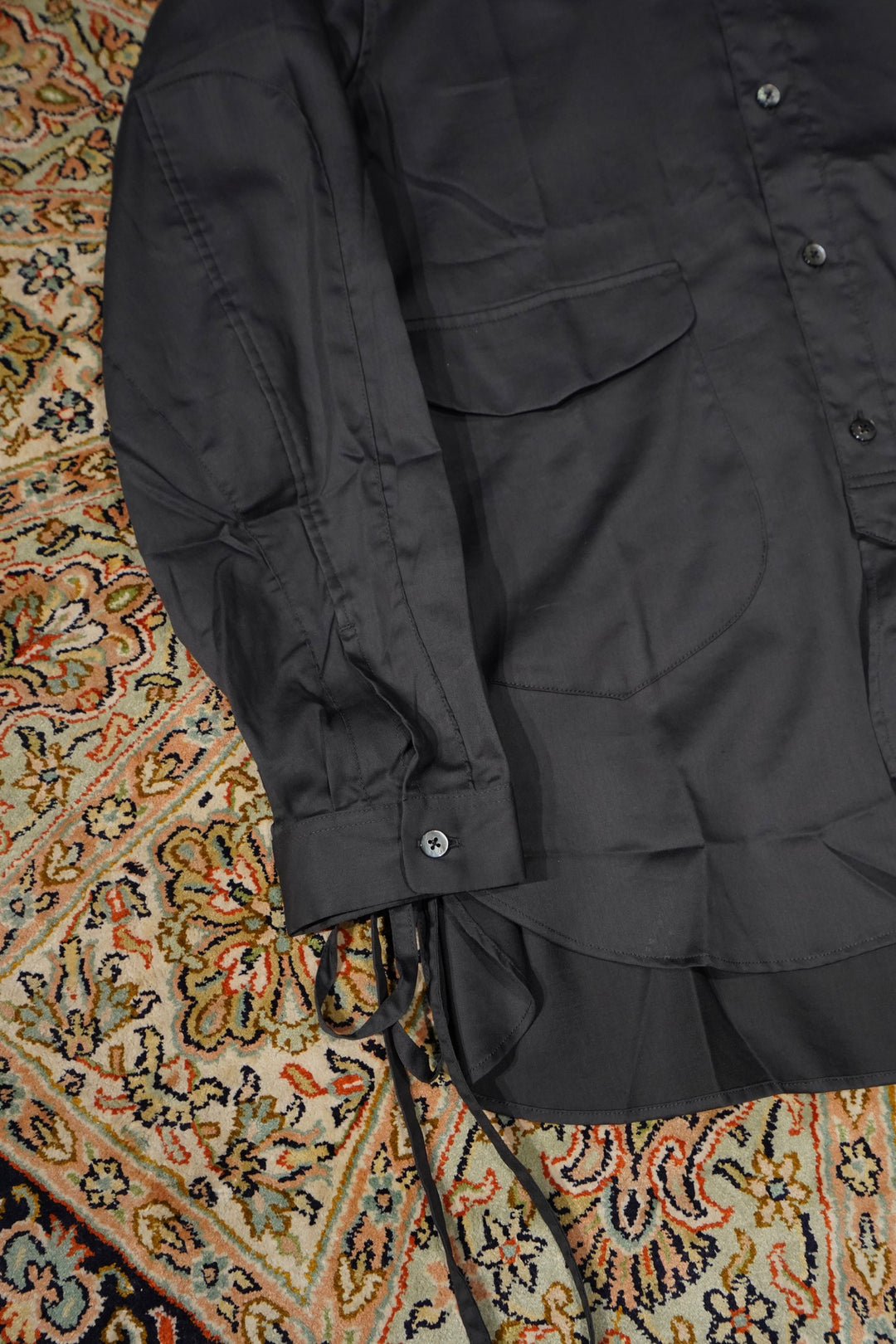SUGARHILL クラシックラウンドフロントシャツ SUGARHILL(シュガーヒル)のClassic Round front Shirt(BLACK)(シャツ