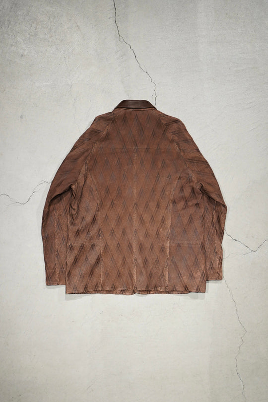 SUGARHILL（シュガーヒル）のSLICED LEATHER COVERALLS(ジャケット)の