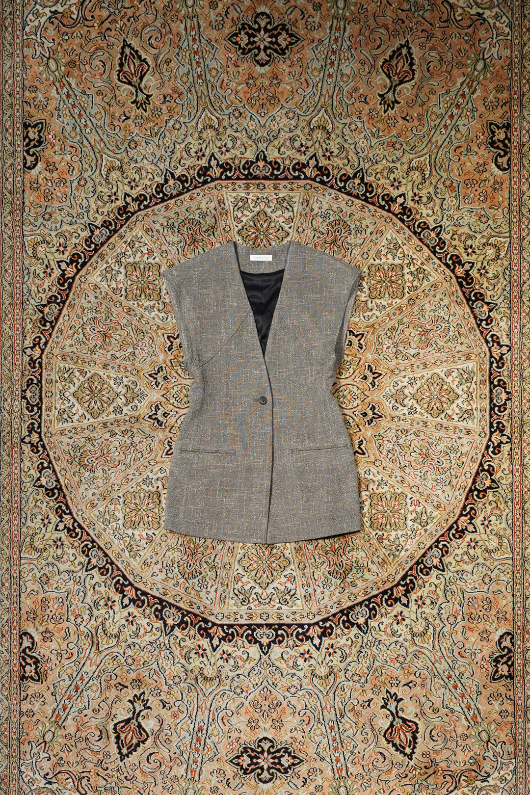 SATORU SASAKI(サトルササキ)のNO-SLEEVE JACKET(BK TWEED)(ジャケット SATORU SASAKI(サトルササキ)のNO-SLEEVE JACKET(BK TWEED)(ジャケット