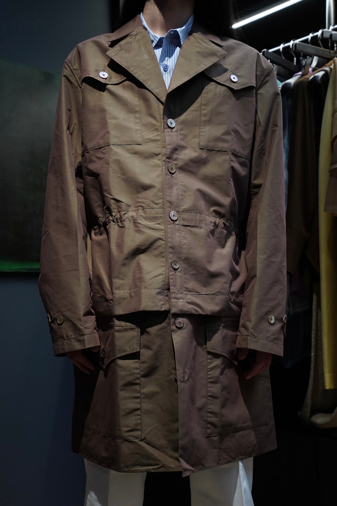 ジャケット・アウター STEAF REMOVAL COAT STEAF(スティーフ)のREMOVAL COAT(WARBLER KHAKI)(コート)の通販