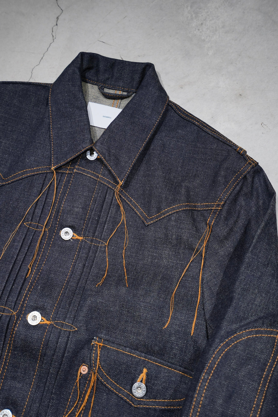 ジャケット・アウター SUGARHILL LOOSE THREAD DENIM JACKET SUGARHILL（シュガーヒル）のLOOSE THREAD DENIM JACKETの通販