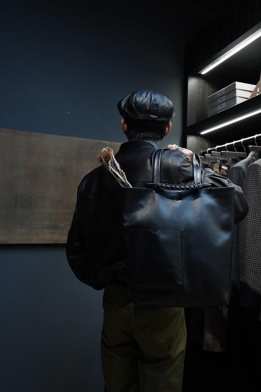 バッグ SAGAN Vienna PAZAR BOOK TOTE BLACK Pazar Book Tote Handwoven Black – sagan-vienna