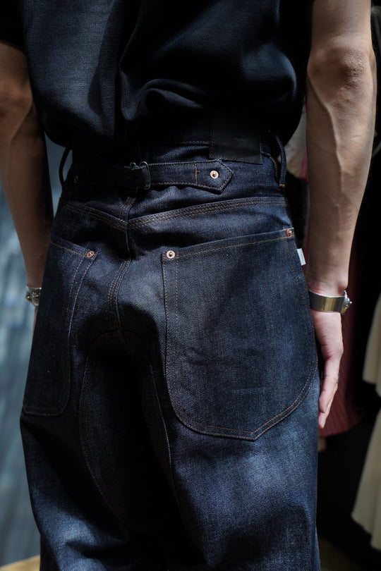 SUGARHILL×UNUSED DOUBLE KNEE DENIM PANTS Sugarhill (Sugar Hill) Double Knee Denim Pants Producted by Unused