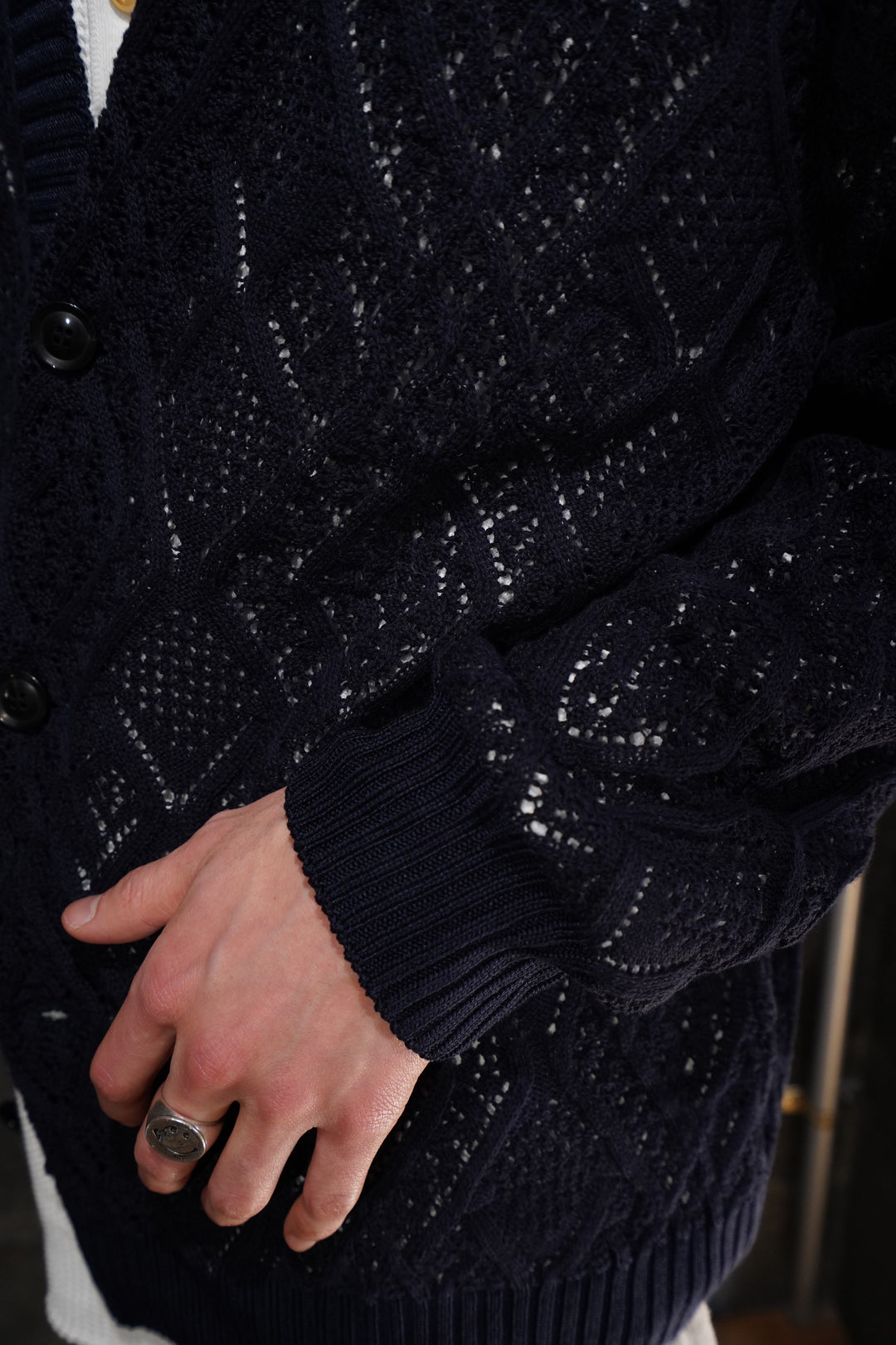 Nobuyuki Matsui(ノブユキ マツイ)のCardigan(NVY)(カーディガン)の