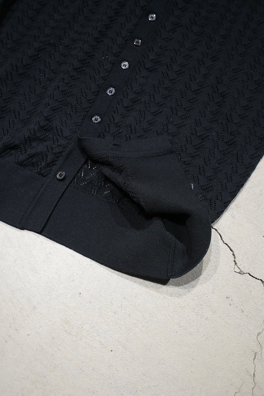 Allege.(アレッジ)のOpenwork CD(BLACK)(カーディガン)の通販