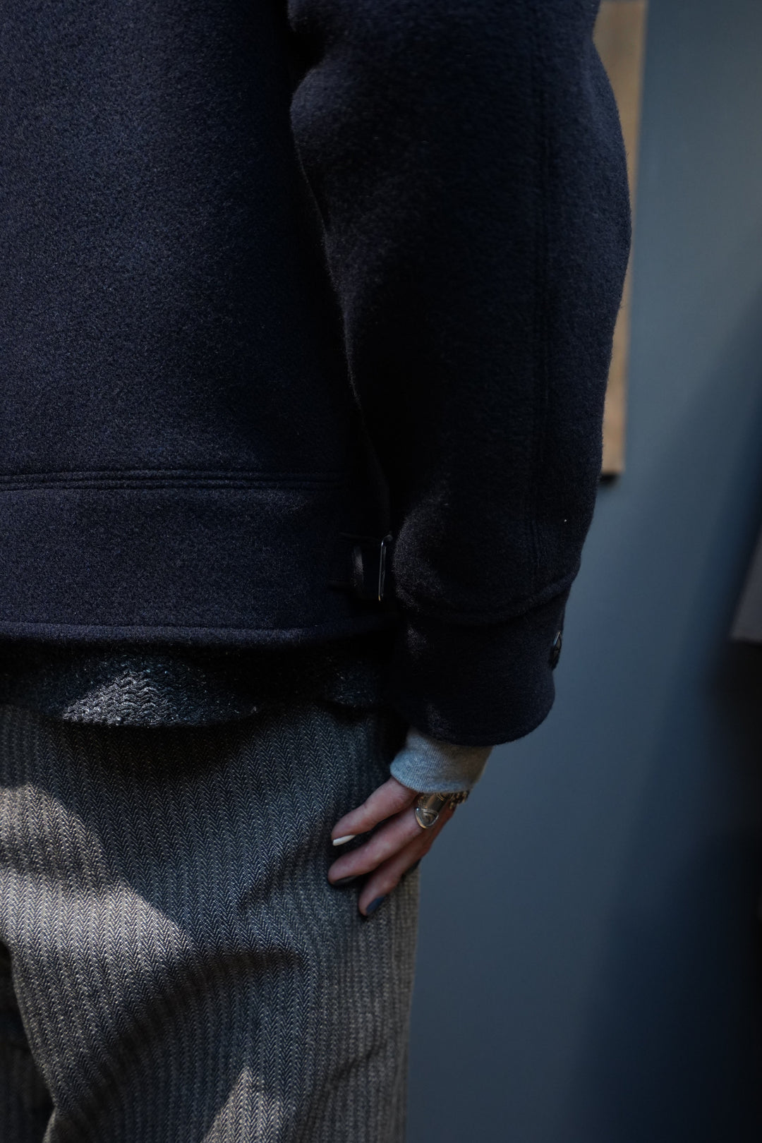 タイガタカハシ　Taiga Takahashi コサックジャケット　38 Taiga Takahashi(タイガタカハシ)のCOSSACK LEATHER JACKET(AI DYED