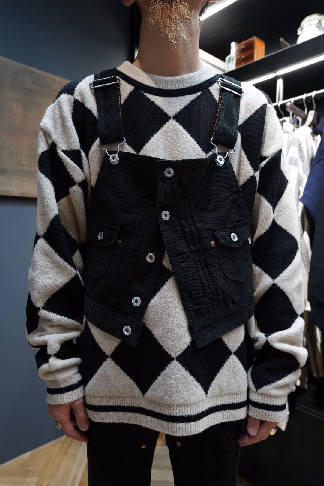 SUGARHILL(シュガーヒル)のCORDUROY VEST(BLACK)(ベスト)の通販