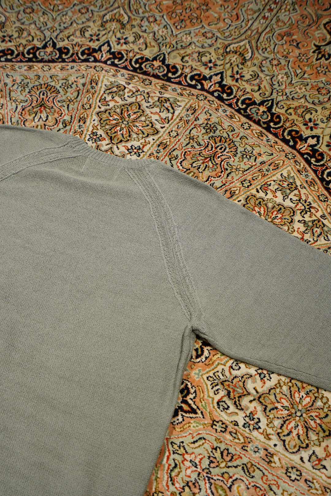 SUGARHILL（シュガーヒル）のCOTTON LONG SLEEVE KNIT(GREEN)(ニット