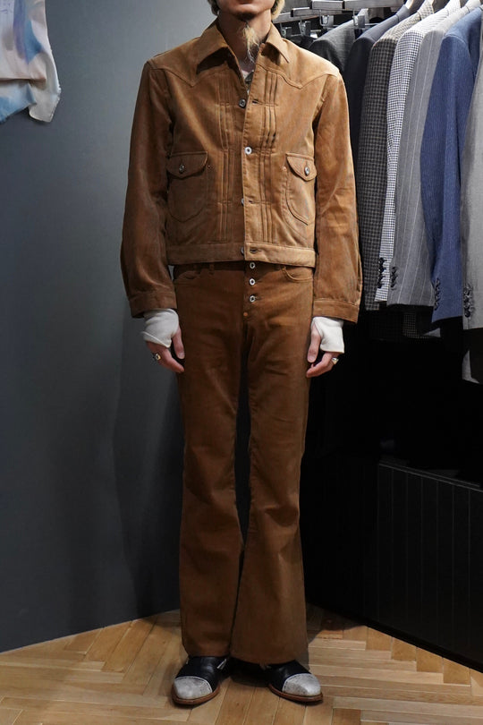 SUGARHILL(シュガーヒル)のCORDUROY DENIM JACKET(BROWN)(ジャケット