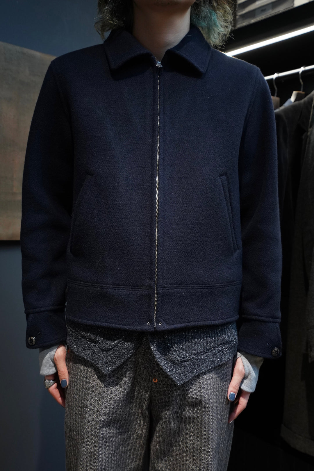 Taiga Takahashi(タイガタカハシ)のCOSSACK JACKET(NAVY)(コサック