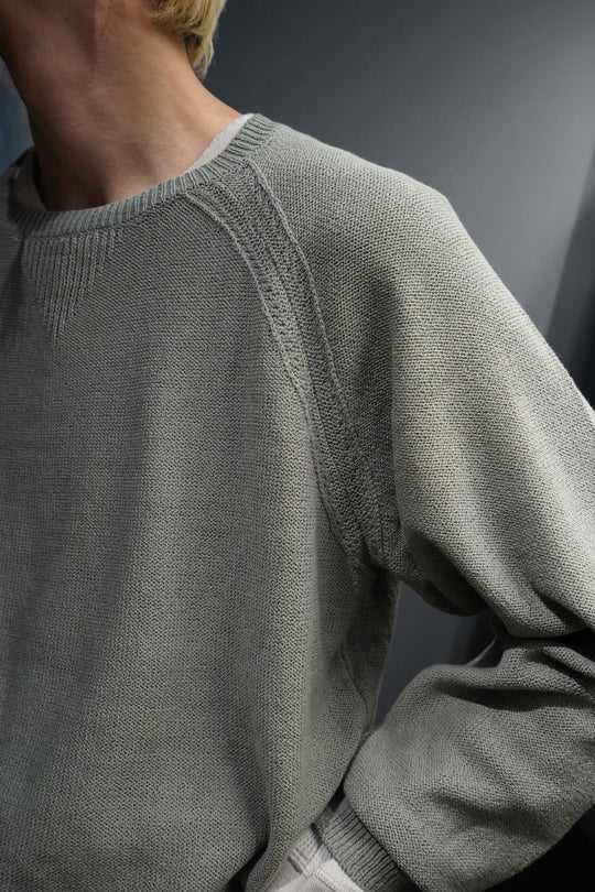 トップス SUGARHILL COTTON LONG SLEEVE KNIT(GREEN) SUGARHILL（シュガーヒル）のCOTTON LONG SLEEVE KNIT(GREEN)(ニット