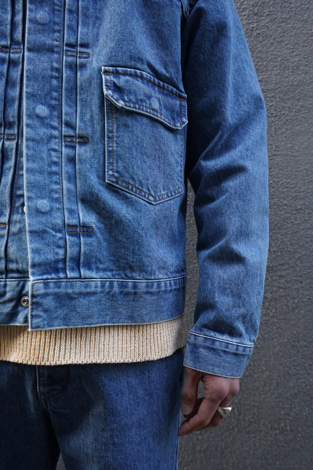 Allege.(アレッジ)のBleaching Denim Blouson(デニムジャケット)(L