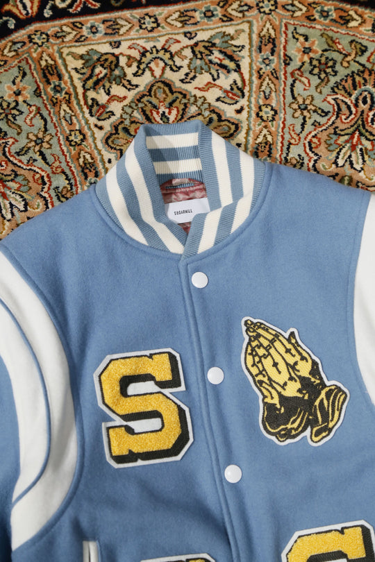 SUGARHILL（シュガーヒル）の EMBROIDARY TEDDY JACKET (BLUE