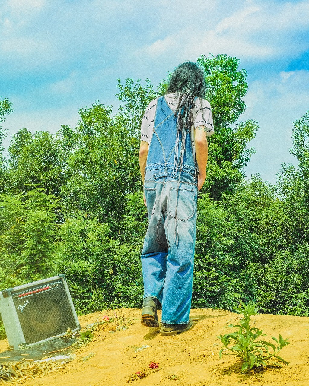 SUGARHILL ダブルニー オーバーオール SUGARHILL(シュガーヒル)のFADED