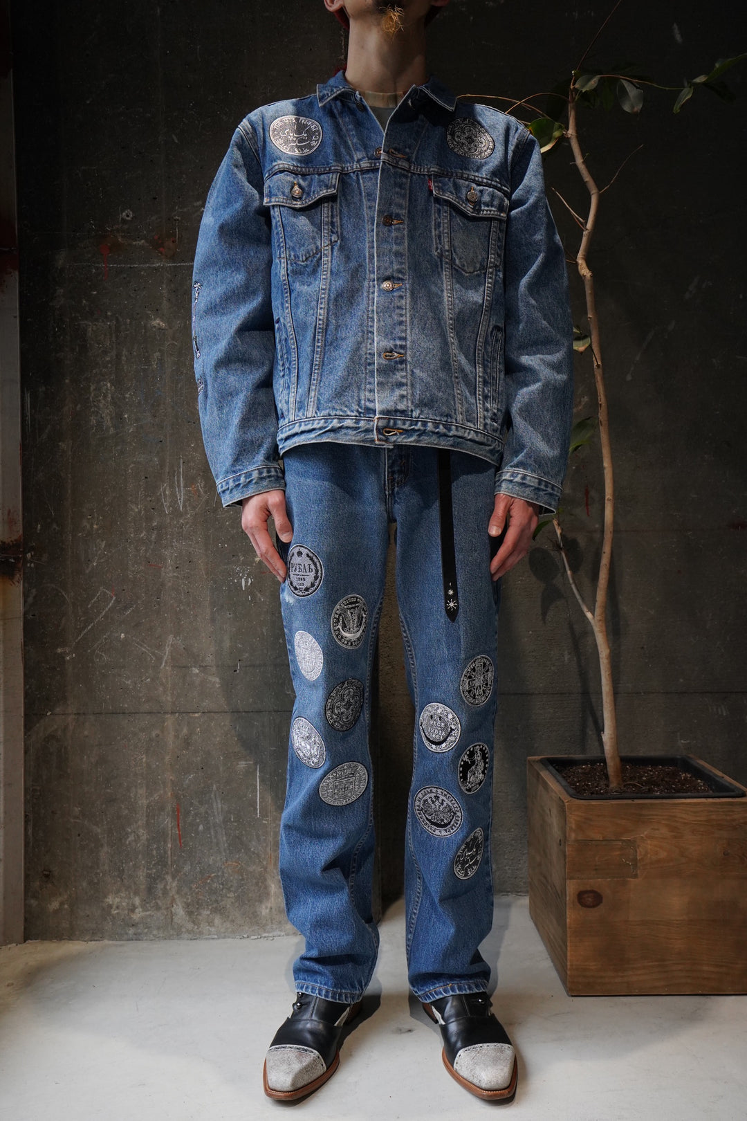 Children of the discordanceのTYPE-517 EMBROIDERY DENIM A(BLUE Children of the discordanceのTYPE-517 EMBROIDERY DENIM A(BLUE