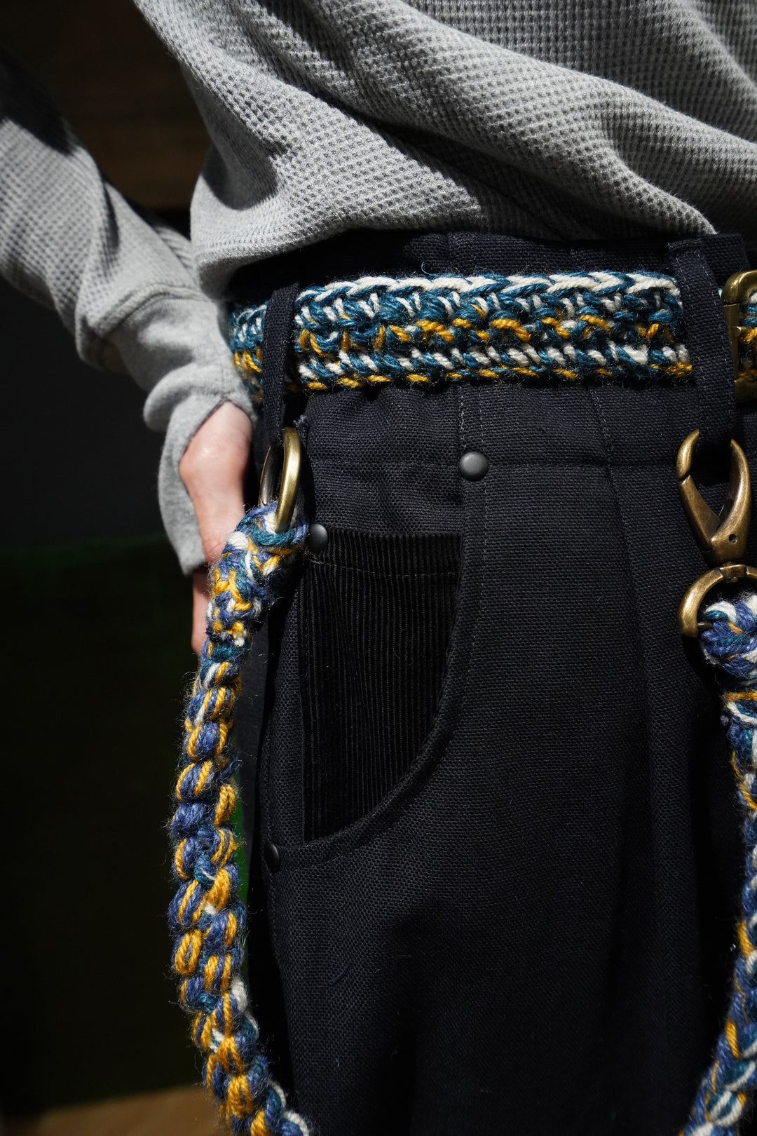 NICHOLAS DALEY(ニコラス デイリー)のPLEATED WESTERN TROUSER(INDIGO