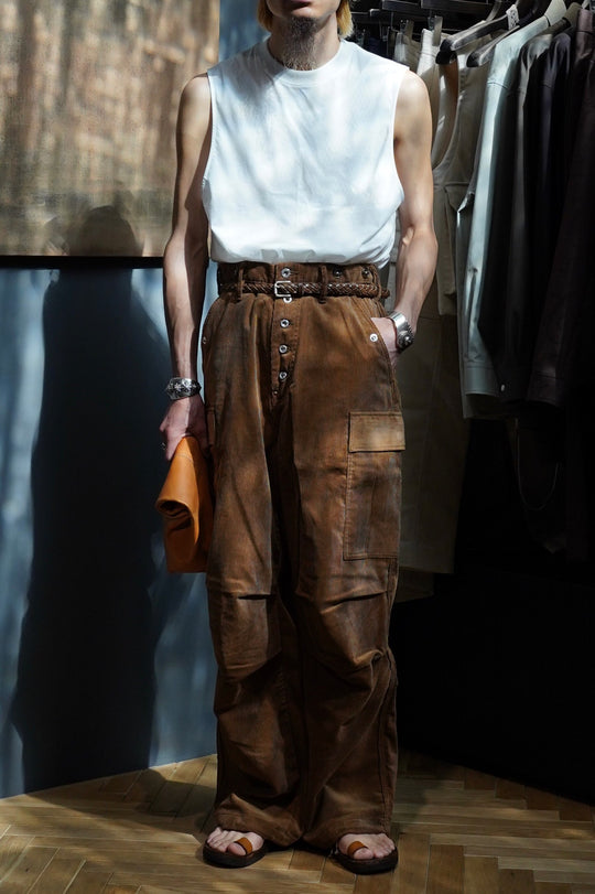 SUGARHILL CORDUROY ARMY CARGO PANTS SUGARHILL CORDUROY ARMY CARGO