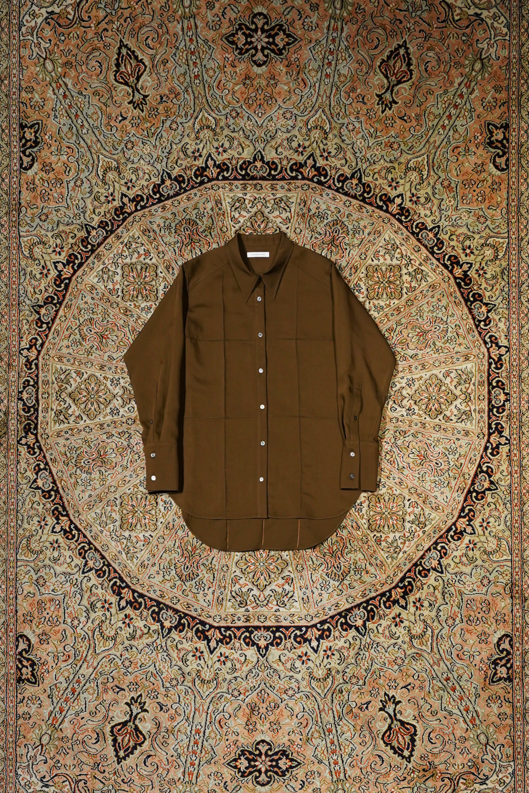 SATORU SASAKI(サトルササキ)のBOX CORD SHIRT(BROWN)(シャツ)の