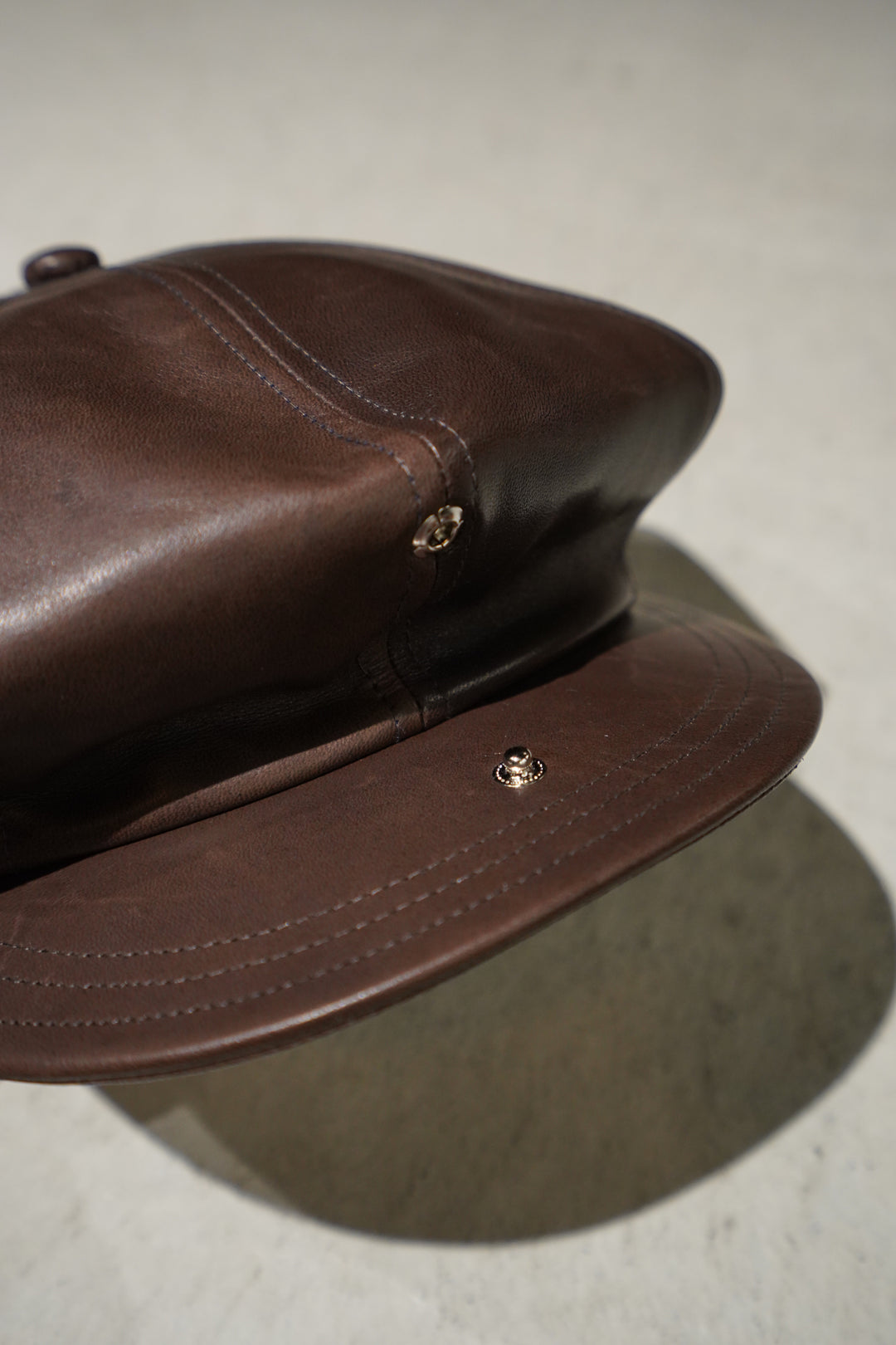 SOLARIS&Co.(ソラリスアンドコー)のHORSEHIDE CASQUETTE- OLDBOY(BROWN