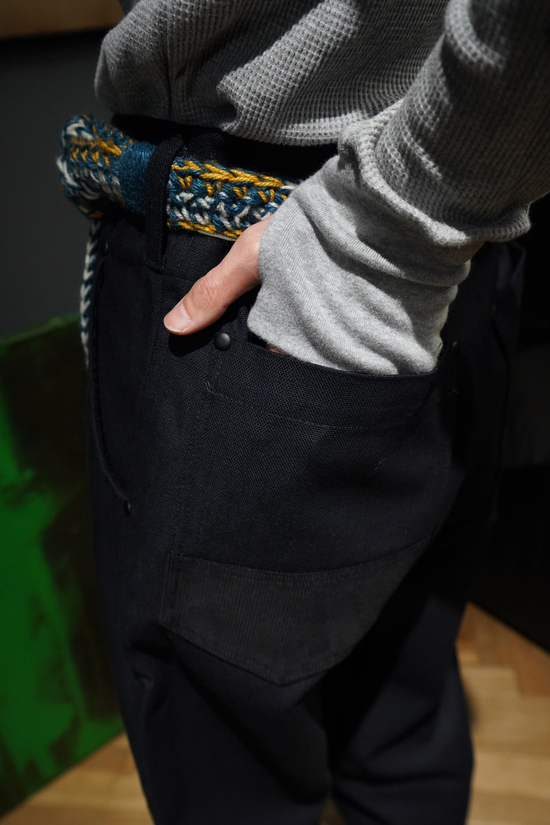 NICHOLAS DALEY(ニコラス デイリー)のPLEATED WESTERN TROUSER(INDIGO