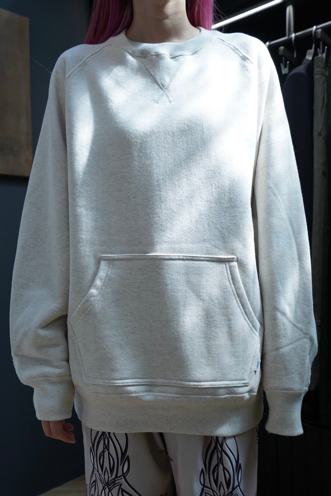SUGARHILL（シュガーヒル）のRAW EDGE SWEAT SHIRT(WHITE