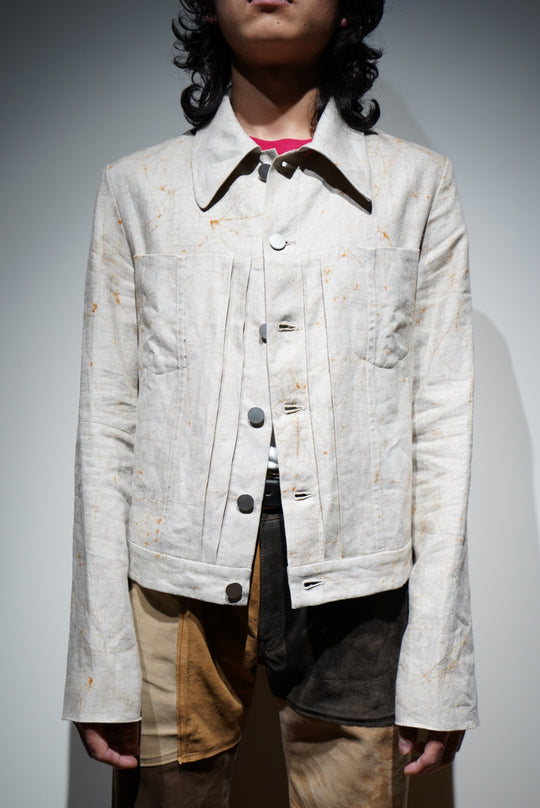 Nobuyuki Matsui(ノブユキ マツイ)のLinen Jacket(natural)(ジャケット