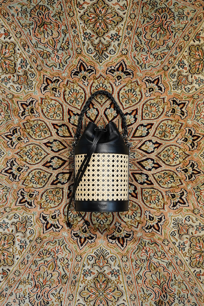 SAGAN VIENNA(サガン・ヴィエンナ)のVIENNA BUCKET BAG S(NERO-RATTAN