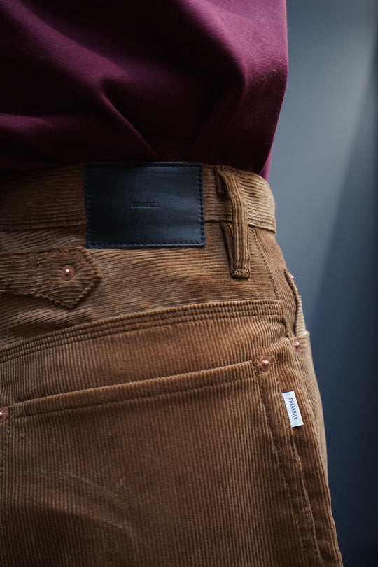 SUGARHILL（シュガーヒル）のCORDUROY DOUBLE KNEE DENIM PANTS(BROWN