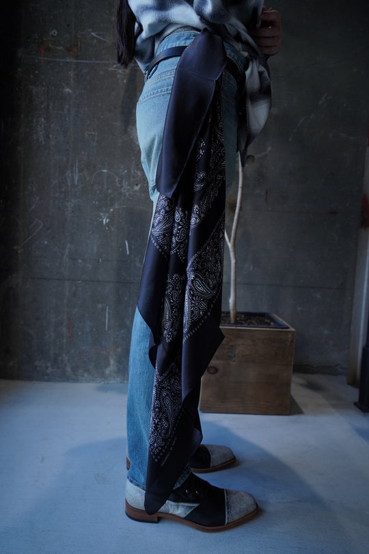 小物 sugarhill 21aw silk bended scarf 小物 sugarhill 21aw silk bended scarf 100% Silk Scarf Square
