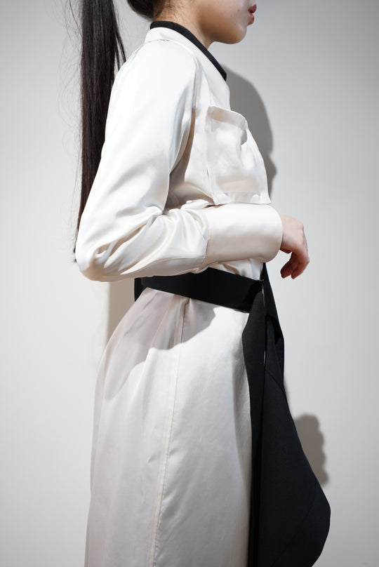 SATORU SASAKI サトルササキ✳︎ロングシャツドレス SATORU SASAKI(サトルササキ)のLONG SHIRT DRESS (OFF WHITE)(シャツ
